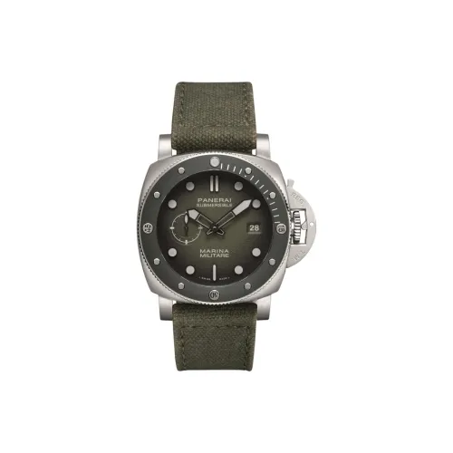 PANERAI Автоматический Механический Механизм Мужские Часы SUBMERSIBLE Collection 44 мм Зеленые