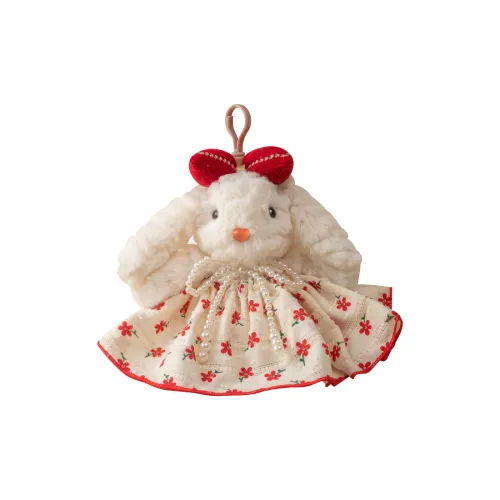 Happy Fish Мультяшный кролик брелок с длинными ушами плюшевый кролик подвеска 18 см в высоту