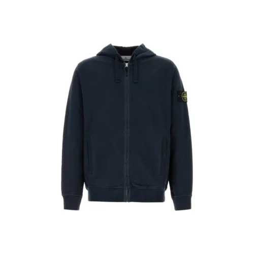 STONE ISLAND Синий Мужской Свитшот