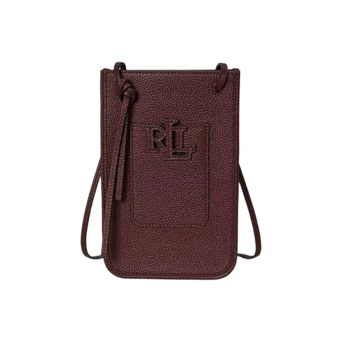 Polo Ralph Lauren Сумка через плечо из кожи женская бордового цвета