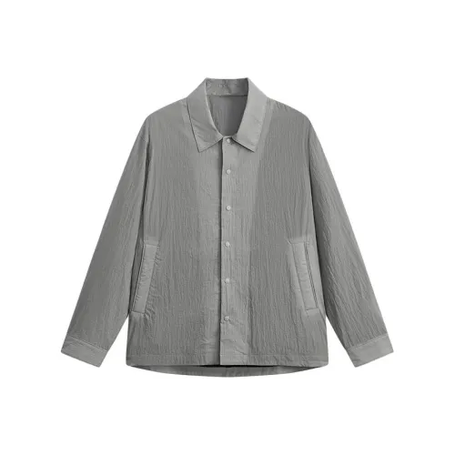 MODE COMMUTER Серый Зеленый Мужская Рубашка