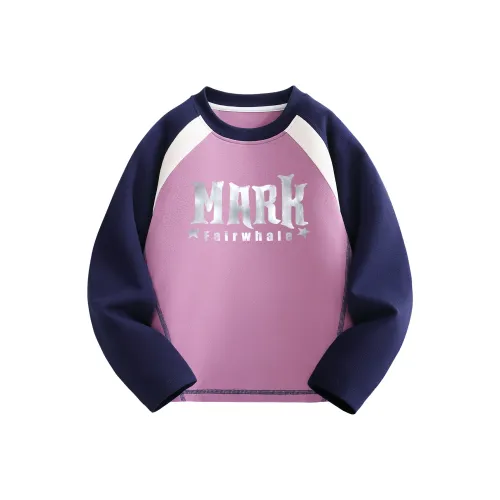 FAIRWHALE Модная Многоцветная Дружелюбная к Коже Рубашка с Круглым вырезом Длинные Рукава 1 Пачка Детская