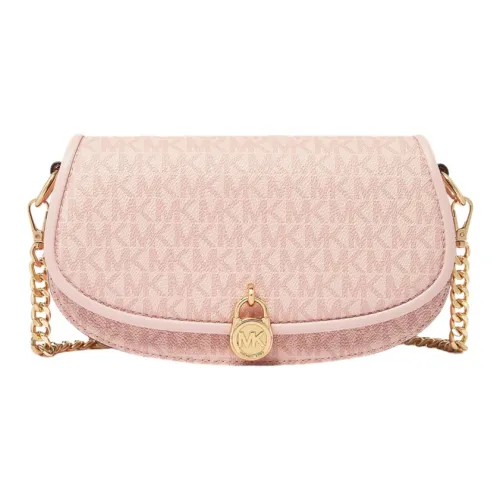 MICHAEL KORS Mila Artificial Leather Saddle Bag Crossbody Bag Small Women's Light Pink