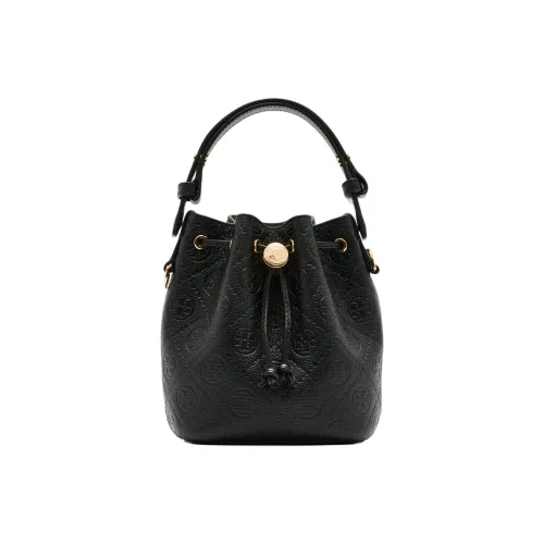 TORY BURCH T Monogram Кожа Ведро Сумка Сумка через плечо Сумка мини Женская Черная