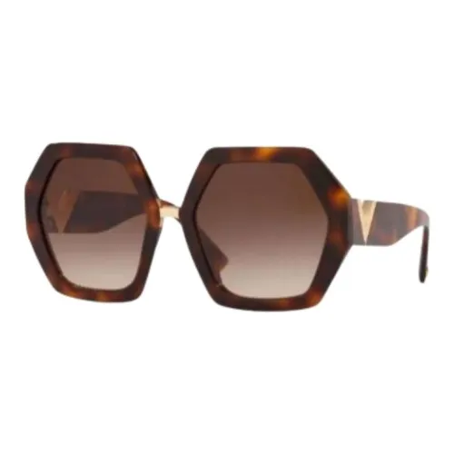 Valentino Ацетат Нерегулярная форма Солнцезащитные очки Женские Черепаховый