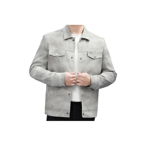 OGQG Серый Мужская Куртка