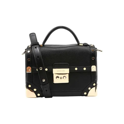 MICHAEL KORS Cori Корова Кожа Коробка Сумка Ручная Сумка Сумка через плечо Сумка на плечо Маленькая Женская Черная