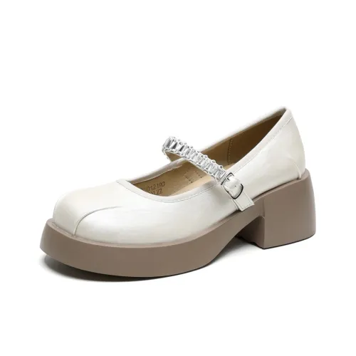 WESTLINK Грубый каблук Туфли Мэри Джейн Женские