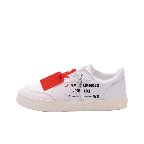 OFF Белый Низкий Топ Кеды Мужские Белые