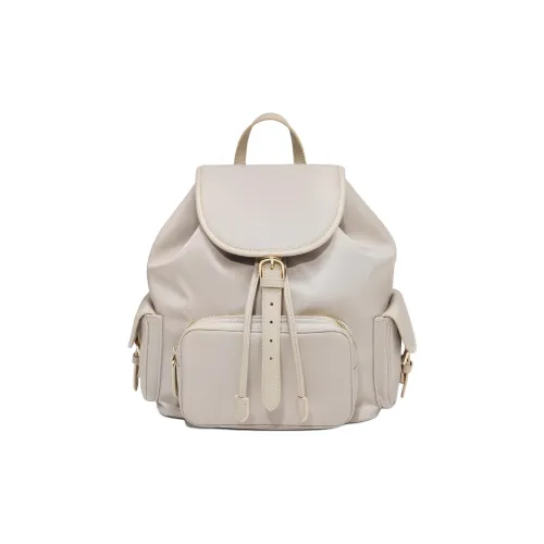 BELLE Рюкзак из искусственной кожи стандартный женский экрю коричневый