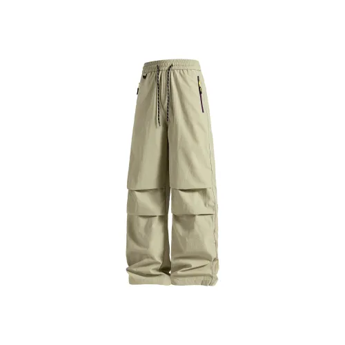 PASOK Повседневные брюки Прямой крой Свободный крой Драпированный Мужской