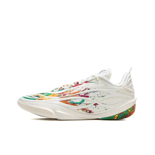 LINING Нижняя юбка Резистентная Дышащая и Устойчивая Низкая Баскетбольная Обувь Мужская Шампань Белый