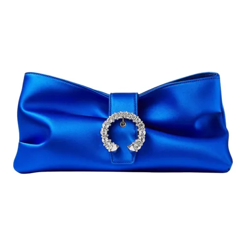 Jimmy Choo Satin Одно плечо Клатч Женский Синий