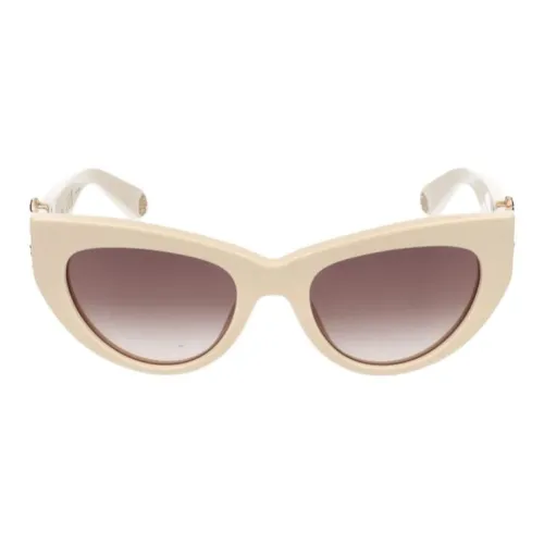 Roberto Cavalli Ацетатные солнцезащитные очки "Кошачий глаз" женские бежевые