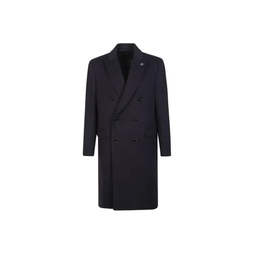 LARDINI Синий Мужской Пальто