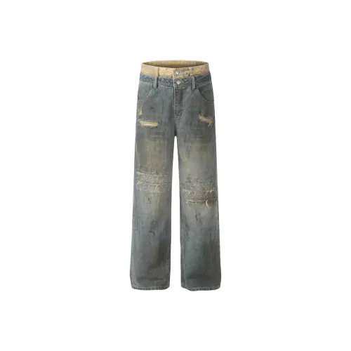 JOPPTI Blue Women's Jeans JOPPTI Синий Женские Джинсы