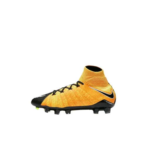 Nike HypervenomX Phantom 3 High Топ Детские футбольные бутсы Апельсин Подростки