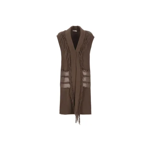 HERNO Коричневый Женский жилет
