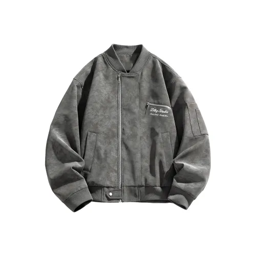 DLBG Кожа Куртка Длинный Рукав Куртка Унисекс