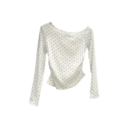 COVER TIME Белый Женские T-рубашки