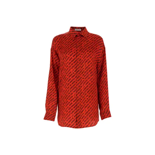 Balenciaga Рубашка Стандартного Кроя Женская Красная