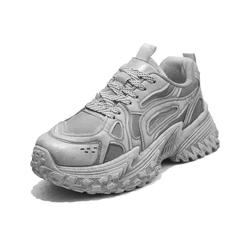 SHOUBA Низкий топ толстая подошва кроссовки мужские