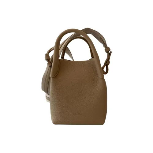 Loro Piana Телячья кожа Одно плечо Сумка Мини Женская Умбра