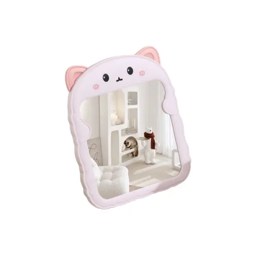 ECOHOME Складное Практичное Зеркало с Ушами Кошки Высокого Разрешения Cute Cartoon Зеркало MAKE UP Зеркала Портативное Зеркало
