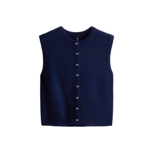 H&M Темно-синий Женский жилет