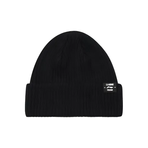 Шапка-бини с акриловым подкладом черного цвета для детей