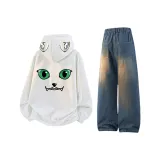 Белый + Винтажный синий