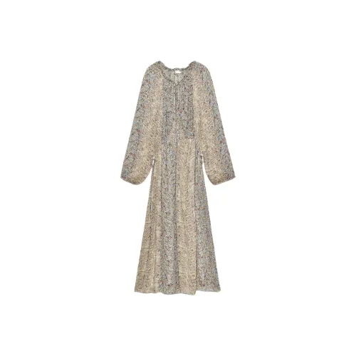 ZARA ZW Series Длинное платье с длинными рукавами женское