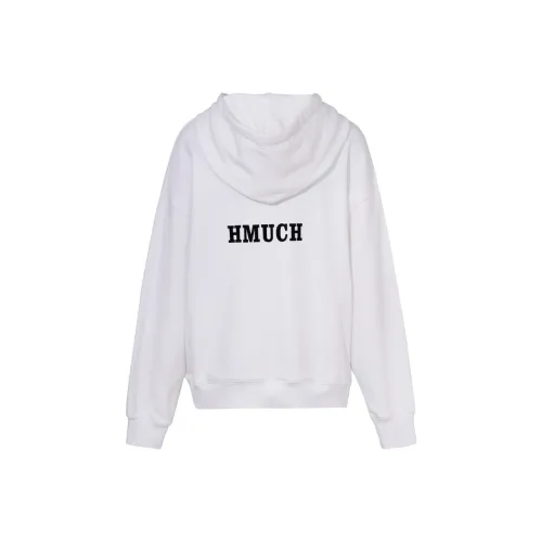 TCH Белый с Черным Логотипом Унисекс Свитшоты