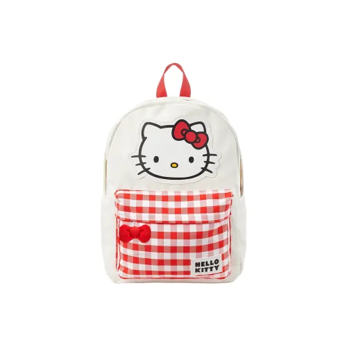 Sanrio Hello Kitty Polyester Backpack Women's Milk White
