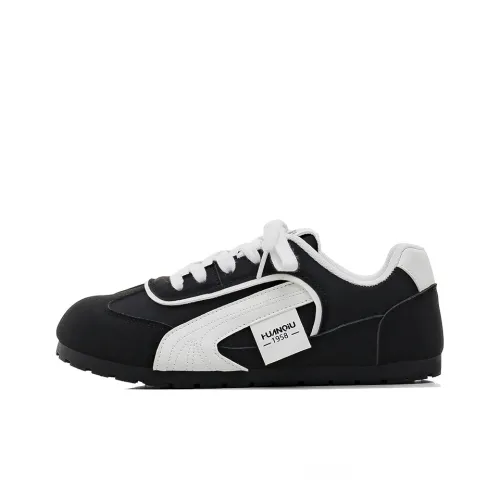 HUANQIU Устойчивый к истиранию Баланс Дышащий Низкий Топ Немецкая армейская обувь Женская Черная