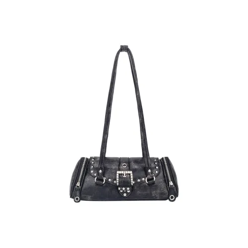 BLACK SUGAR BUS ПУ (полиуретан) Сумка через плечо Стандартная Женская Черная