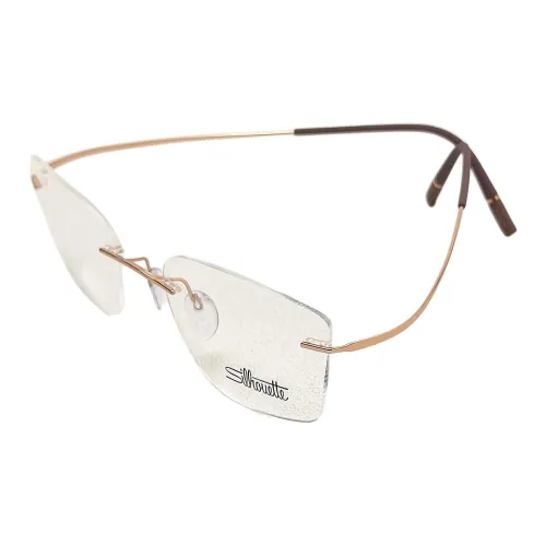 SILHOUETTE Titanium Square Eyeglass Frames Unisex Gold SILHOUETTE Титан Квадратные Оправы для Очков Унисекс Золото