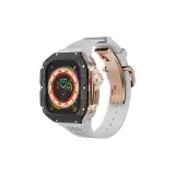 Розовый Титан Рамка - Белый Фторкаучук Полоска