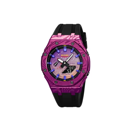 SKMEI Электронный механизм силиконовый ремешок мужские часы черный циферблат