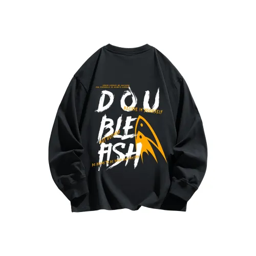 Двойная рыба Унисекс T-рубашки