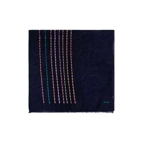 Paul Smith Wool Knit Шарфы Мужской Морской Синий