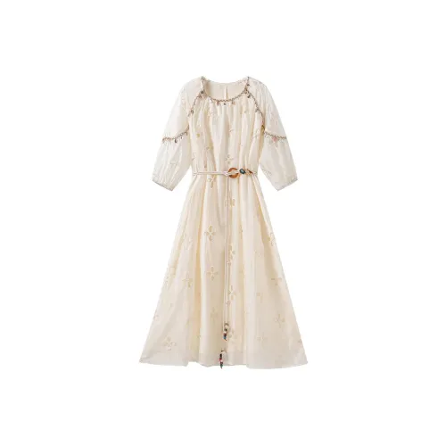 FAIRWHALE Короткий рукав Платье Женское