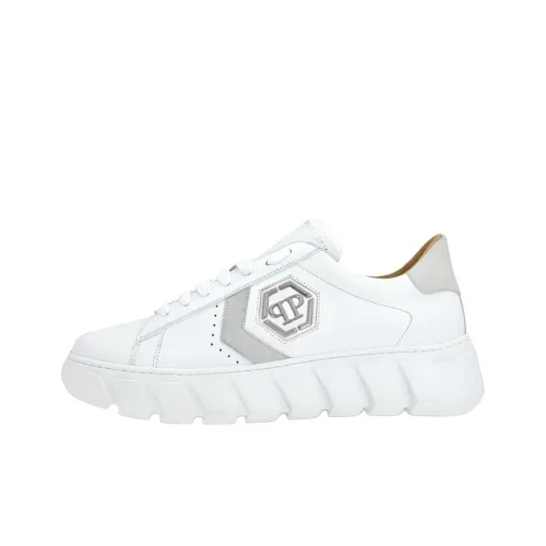 PHILIPP PLEIN Hexagon Low Топ Повседневная обувь Унисекс Белый