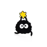 Уголь Маленький Эльф Брошь [Стиль C]