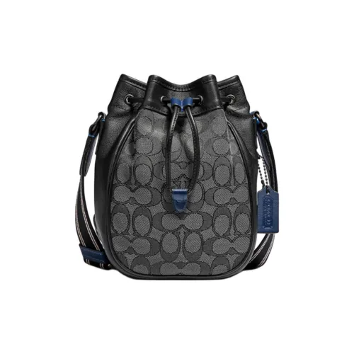 COACH Шнур Ткань Сумка через плечо Стандартная Мужская Черная