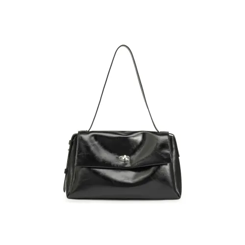 BELLE Искусственная кожа Сумка через плечо Средняя Женская Черная Бордовая