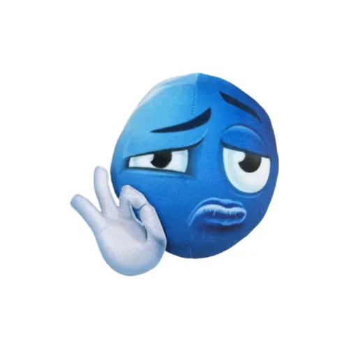 Ten Thousand Children's Music Креативный Причудливый Expression Маленький Синий Бобовый Плюшевый Брелок 10 см Высота