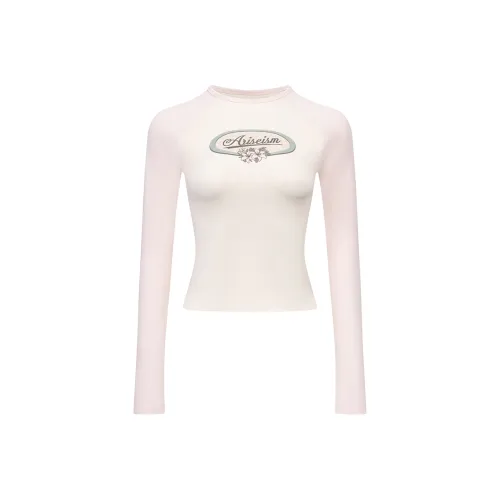 Ariseism Реглан с длинным рукавом вдохновленный дизайном женская футболка с длинным рукавом женские осенний горячая девушка облегающий крой топ женские