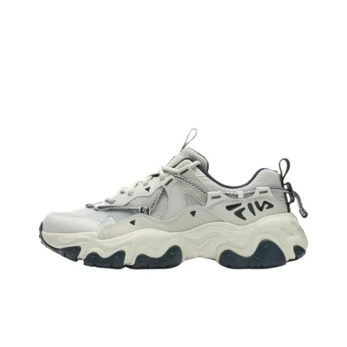 FILA FLUID 5 Устойчивые к истиранию массивные кроссовки Мужские Серебристо-зеленый Серый