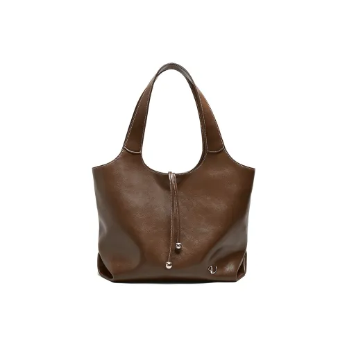 VALUNCICA EUROPHAM Корова Кожа Плечевая Сумка Большая Женская Мousse Коричневый Мousse Черный Шоколад